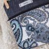 Petite sacoche velours cachemire bleu – Image 2