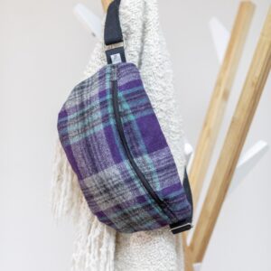 Sac Banane écossais violet