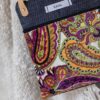 Petite sacoche velours cachemire orange rose – Image 2