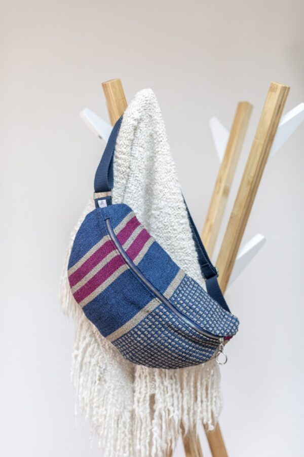 Grand Sac Banane violet et bleu