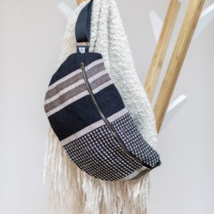 Grand Sac Banane noir et blanc
