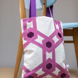 Tote Bag zelliges roses
