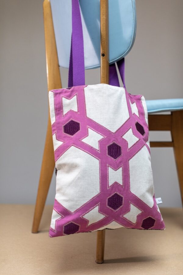Tote Bag zelliges roses