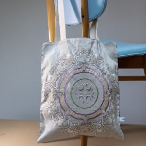Tote Bag rosace brodée