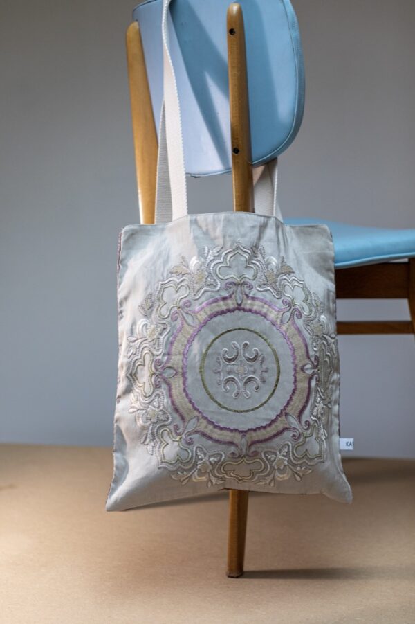 Tote Bag rosace brodée