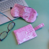 masque sommeil rose